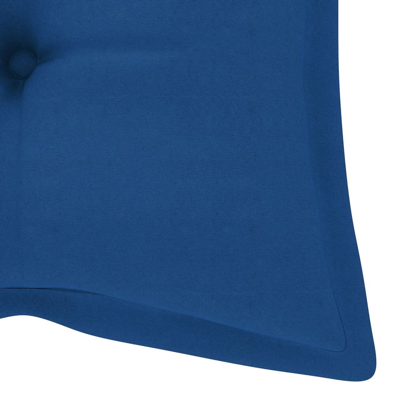 Garden Bench Cushion Blue 120x50x7 Cm Fabric