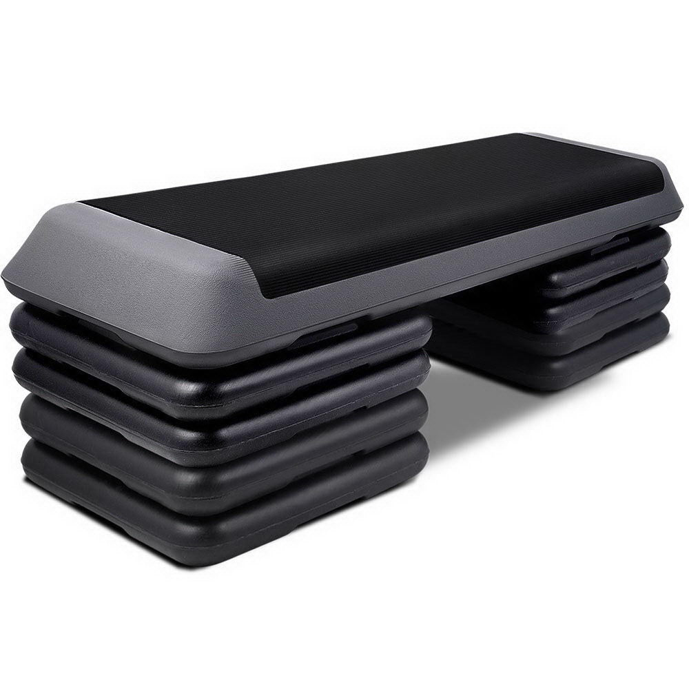Everfit Aerobic Step Exercise Stepper Risers Gym Cardio Fitness 5 Leve