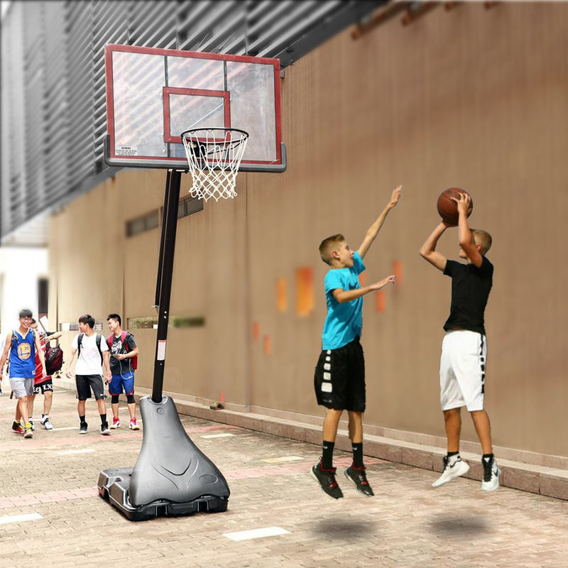 Kahuna Portable Basketball Ring Stand w/ Adjustable Height Ball Holder