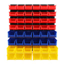 Giantz 48 Storage Bin Rack Wall Mounted Peg Board