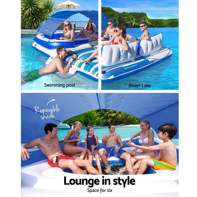Bestway Inflatable Floating Float Floats Island LoungePool 6-personWater Fun