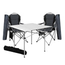 Weisshorn Levede Roll Up Camping Table Folding Portable Aluminium Outdoor