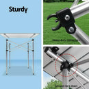Weisshorn Levede Roll Up Camping Table Folding Portable Aluminium Outdoor
