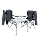 Weisshorn Folding Camping Table Aluminium Portable Picnic Outdoor Foldable