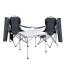 Weisshorn Folding Camping Table Aluminium Portable Picnic Outdoor Foldable