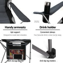 Weisshorn Folding Camping Table Aluminium Portable Picnic Outdoor Foldable