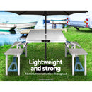 Portable Folding Camping Table and Chair Set 85cm