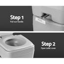 Weisshorn 20L Outdoor Portable Toilet Camping Potty Caravan Travel Boating with Carry Bag