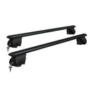 Universal Car Roof Racks Pod Aluminium Cross Bars Upgraded Holder 126cm Black