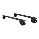 Universal Car Roof Racks Pod Aluminium Cross Bars Upgraded Holder 126cm Black