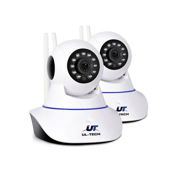 UL-Tech Set of 2 1080P IP Wireless Camera - White
