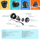 UL-Tech 1080P CCTV Security System 2 Dome Camera Home HD IP 2MP Long Range 1TB Hard Disk