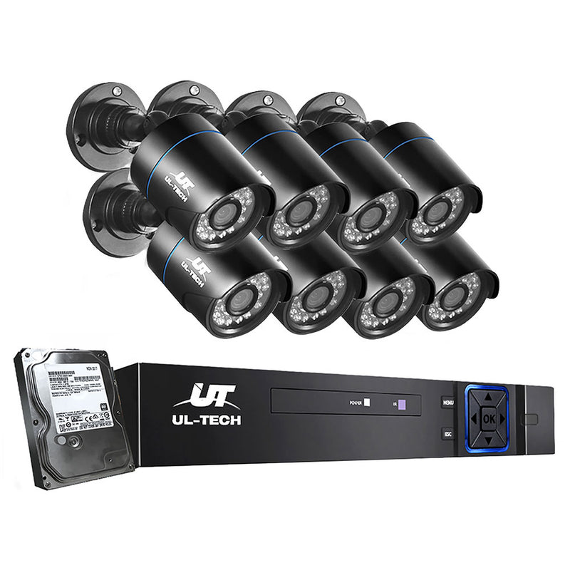 UL-Tech 1080P 8 Channel HDMI CCTV Security Camera with 1TB Hard Drive