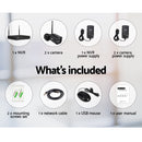 UL-Tech 1080P 4CH NVR Wireless 2 Security Cameras Set