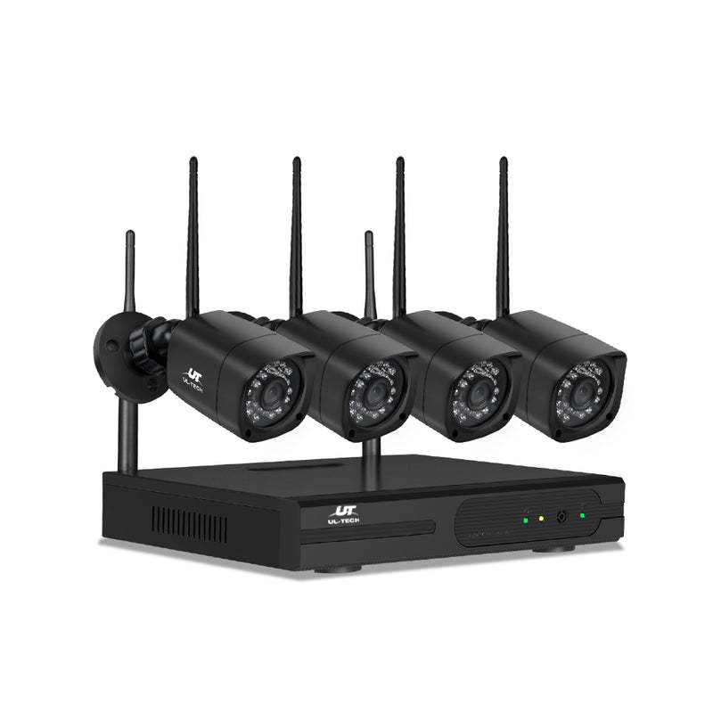UL-Tech 3MP 8CH NVR Wireless 4 Security Cameras Set