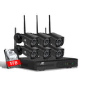 UL-Tech CCTV Wireless Security Camera System 8CH Home Outdoor WIFI 6 Square Cameras Kit 1TB