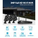 UL-Tech CCTV Wireless Security Camera System 8CH Home Outdoor WIFI 6 Square Cameras Kit 1TB