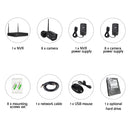 UL-Tech CCTV Wireless Security Camera System 8CH Home Outdoor WIFI 8 Square Cameras Kit 1TB