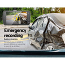 UL-Tech 4 Inch Dual Camera Dash Camera - Black