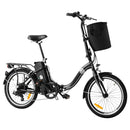 Vecocraft 20" Folding Electric Bike eBike e-Bike City Foldable Bicycle Black