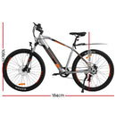 Vecocraft 27.5" Electric Bike eBike e-Bike City Mountain Bicycle eMTB Grey