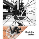 Phoenix 26 Inch Electric Bike Urban Bicycle eBike Removable Battery Black