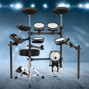 8 Piece Electric Electronic Drum Kit Mesh Drums Set Pad and Stool For Kids Adults