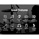 8 Piece Electric Electronic Drum Kit Drums Set Pad and Stool Kids Adults Foldable