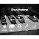 Alpha 61 Keys Electronic Piano Keyboard Digital Electric w/ Stand Sound Speaker