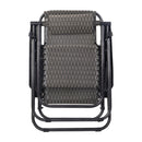 Gardeon 2PC Zero Gravity Chair Folding Outdoor Recliner Adjustable Sun Lounge Camping Grey