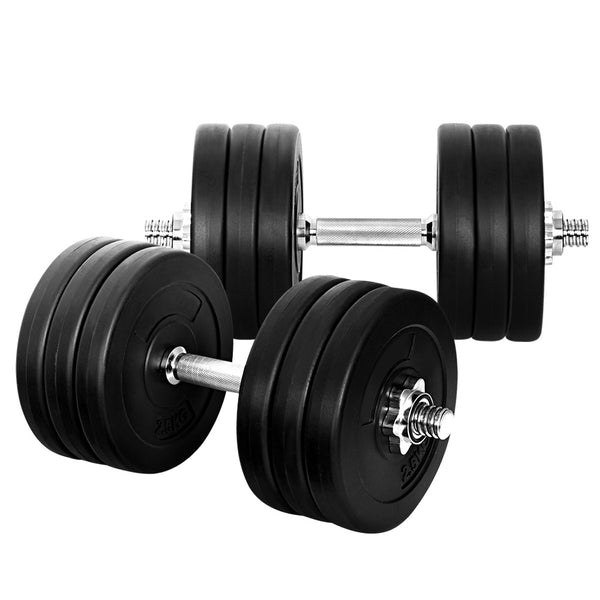 35kg Dumbbells Dumbbell Set Weight Plates Home Gym Fitness Exercise