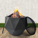 Grillz Outdoor Portable Fire Pit Bowl Wood Burning Patio Oven Heater Fireplace