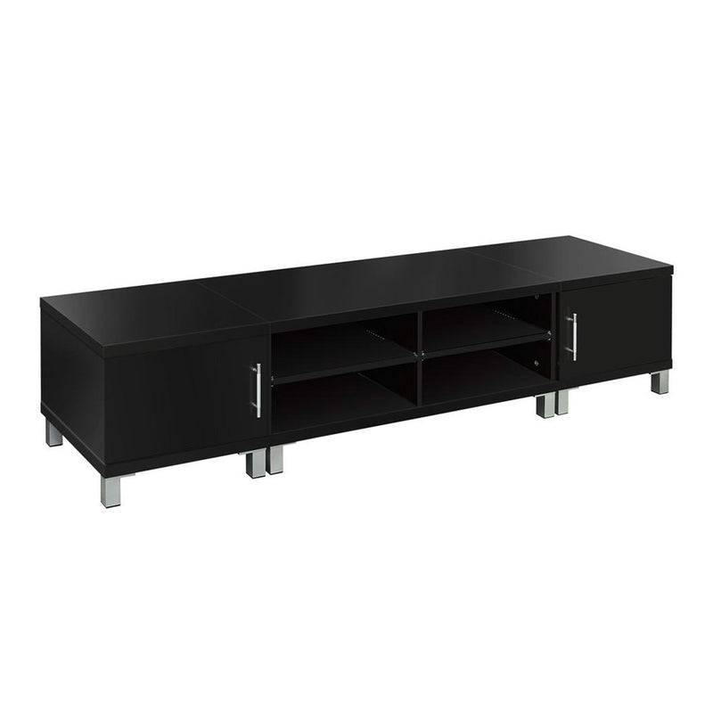 Artiss Entertainment Unit with Cabinets - Black