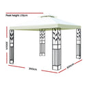 Instahut Gazebo 3x3m Marquee Outdoor Party Wedding Gazebos Tent Iron Art