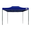 Instahut Gazebo Pop Up Marquee 3x4.5m Outdoor Tent Folding Wedding Gazebos Blue