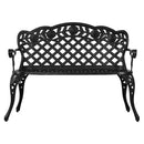 Gardeon Garden Bench Patio Porch Park Lounge Cast Aluminium Outdoor Furniture
