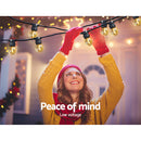 Jingle Jollys 23m LED Festoon String Lights 20 Bulbs Kits Wedding Party Christmas G45