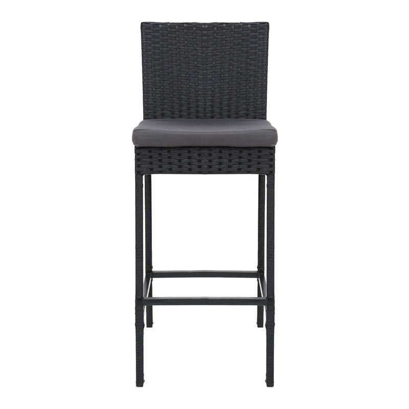 Gardeon Set of 2 Outdoor Bar Stools Dining Chairs Wicker Furniture