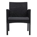 Gardeon 2PC Outdoor Dining Chairs Patio Furniture Rattan Lounge Chair XL Ezra