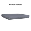 Gardeon 2PC Outdoor Dining Chairs Patio Furniture Rattan Lounge Chair XL Ezra