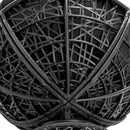 Gardeon Outdoor Lounge Setting Furniture Wicker Papasan Chairs Table Patio Black