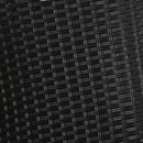 Gardeon Recliner Chair Sun lounge Wicker Lounger Outdoor Furniture Patio Adjustable Black