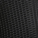 Gardeon 5PC Recliner Chairs Table Sun lounge Wicker Outdoor Furniture Adjustable Black