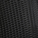 Gardeon 3PC Recliner Chairs Table Sun lounge Outdoor Furniture Wicker Adjustable Black