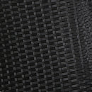 Gardeon 2PC Recliner Chairs Sun lounge Wicker Lounger Outdoor Furniture Adjustable Black