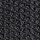 Gardeon 3PC Recliner Chairs Table Sun lounge Wicker Outdoor Furniture Adjustable Black