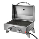 Grillz Portable Gas BBQ Grill 2 Burners with 2 Plates