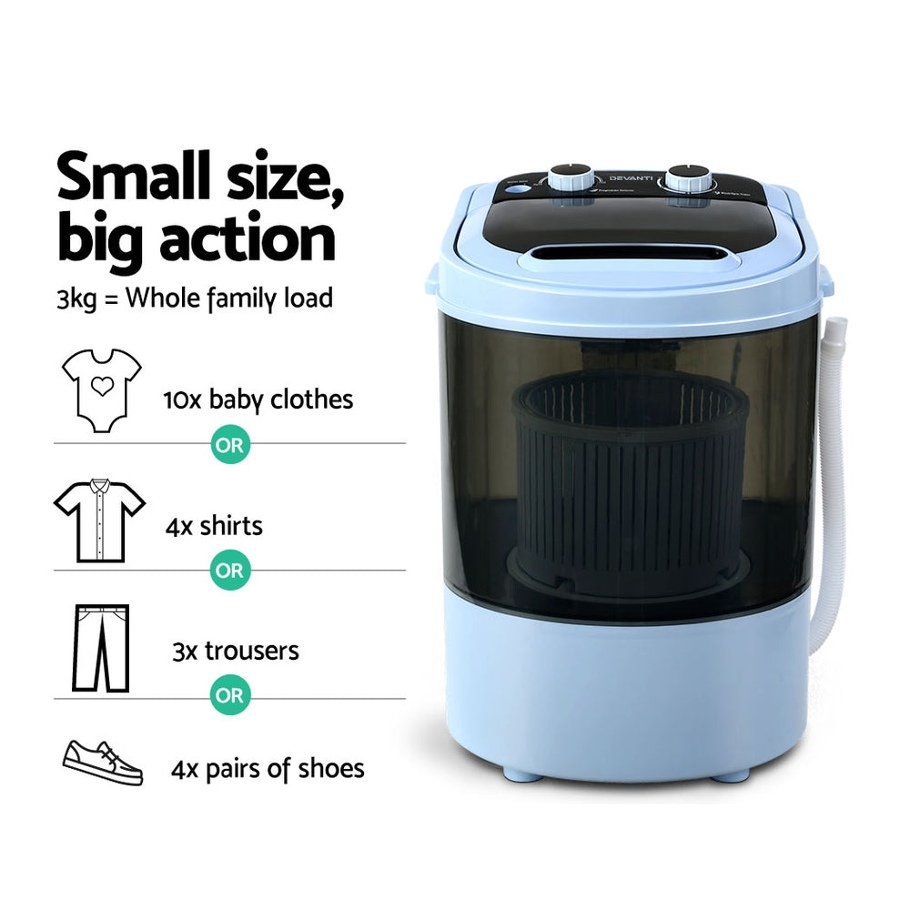 Devanti Camping Washing Machine Go Outdoors Devanti Portable