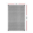 Instahut Tarp Tarpaulin 3x4.5m Canvas Camping Heavy Duty Sun Cover