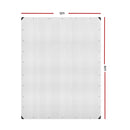 Instahut Tarp Tarpaulin 5x6m Canvas Heavy Duty Camping Cover Clear